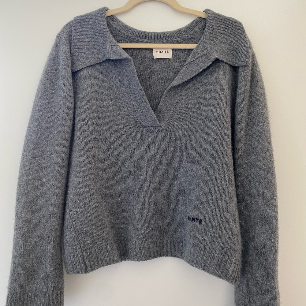 [Khiate] Gray Cashmere Sweater
